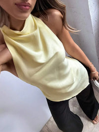 Estelle Satin-Neckholder-Top