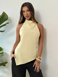Estelle Satin-Neckholder-Top
